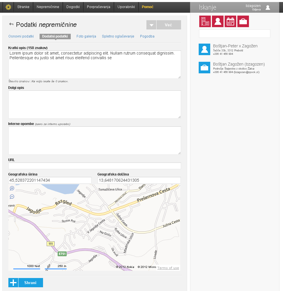 Pregled nepremičnine